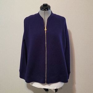 Draper James Navy Cape Jacket size XSMALL